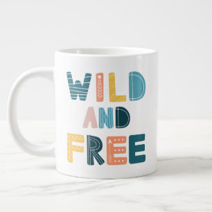 Vild och gratis jumbo mugg
