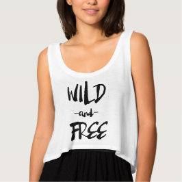 Vild och gratis | Modern Calligraphy Skörd Tanktop Tröja