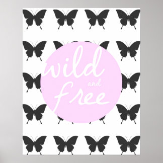 Vild och gratis poster