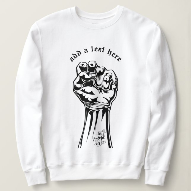 Vild och gratis sötskjorta t shirt (Design framsida)