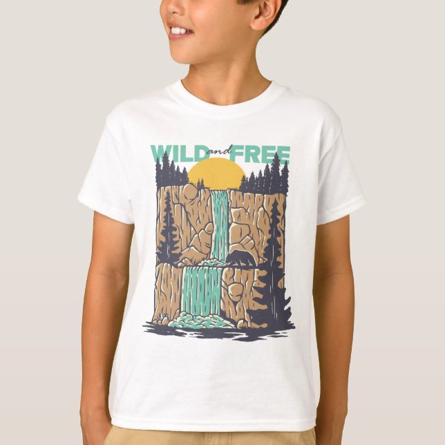 Vild och gratis t shirt (Framsida)