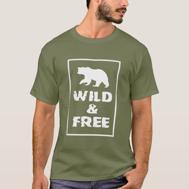 Vild och gratis t shirt (Framsida)