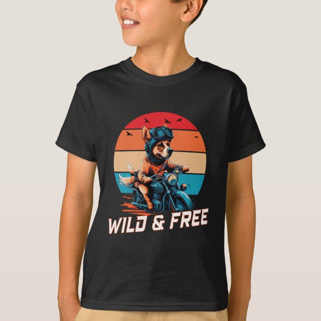 Vild och gratis t shirt (Framsida)