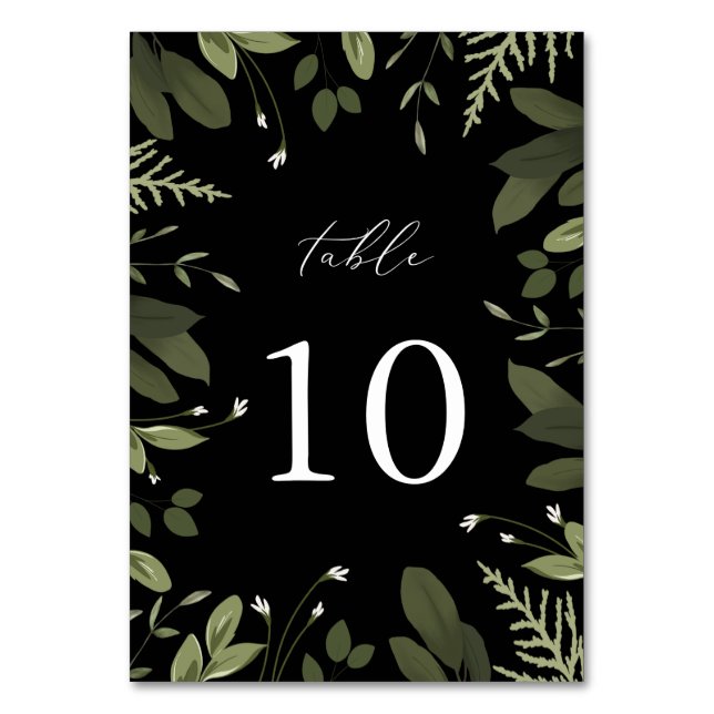 Vild och Grönt Bordsnummer (Framsidan)