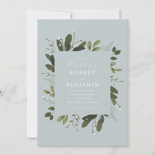 Vild och Grönt Inbjudningar (Framsida)