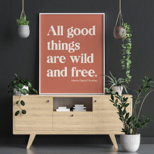 Vild och kostnadsfri inspirationsoffert poster