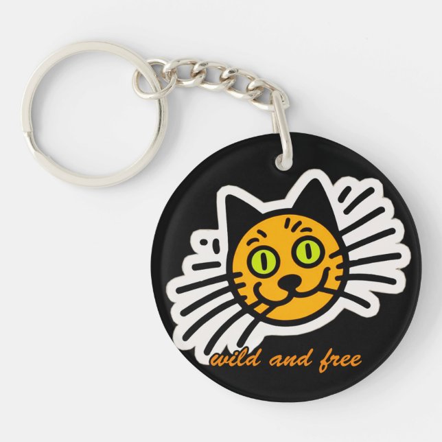 Vild och kostnadsfri svart katt (Framsidan)