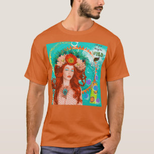 Vild och kostnadsfritt digitalt kollage t shirt