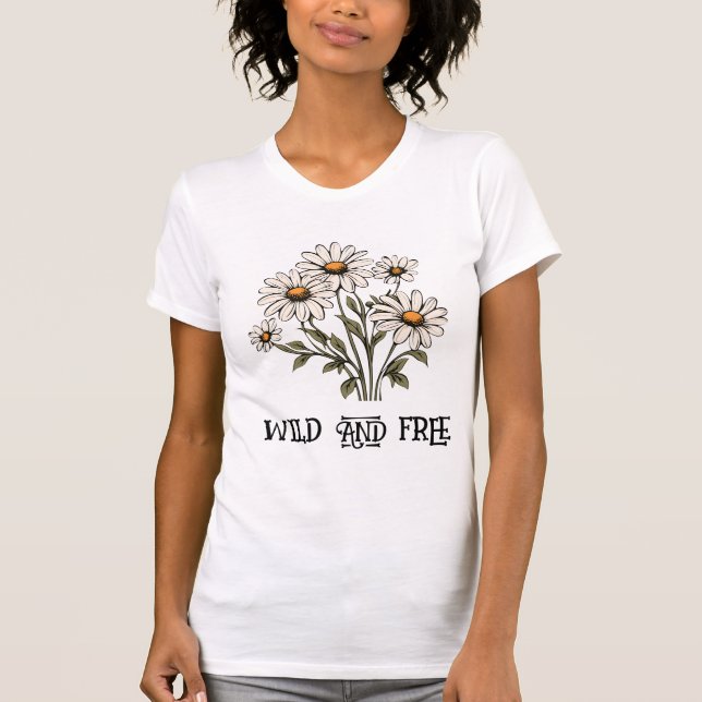 Vild och ledig Daisy T Shirt (Framsida)