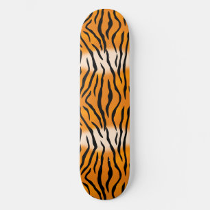 Vild och naturtigern Rand Mönster Skateboard Bräda 21,5 Cm