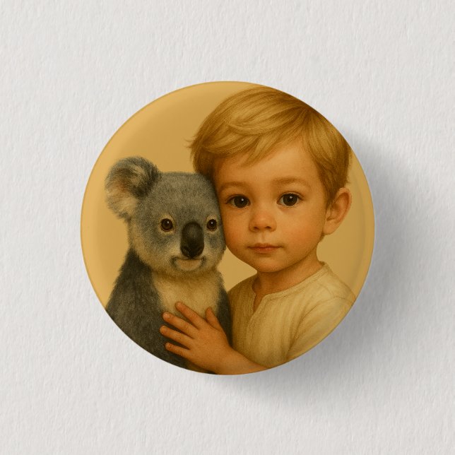 Vild och oskyldig vänskap (Koala) Knapp (Framsida)
