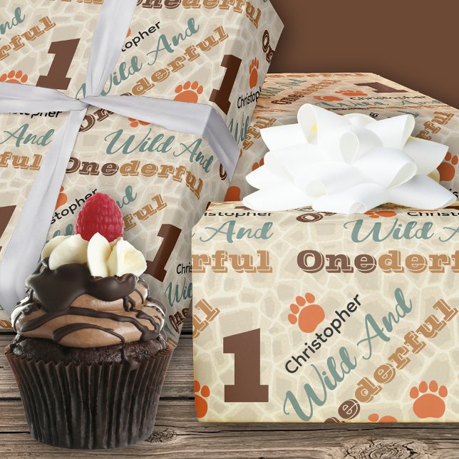 Vild och Papper nedläggning av födelsedagen Presentpapper (Skapare uppladdad)