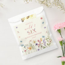 Vild och Six Wildflower 6-års födelsedagsfest