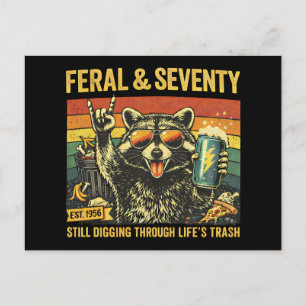 Vild och sjuttio 70-årsdag Sarksast sjuttioårspres Vykort