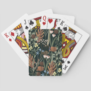 Vild och torkade blommor Mönster. Casinokort