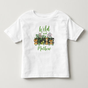 Vild och Träd 3:e Safari Birthday Jungle Animals T Shirt