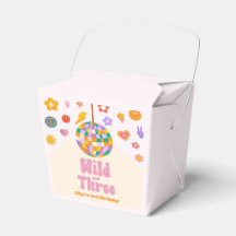 Vild och tre Retro Disco Boll 3:e födelsedagen Par