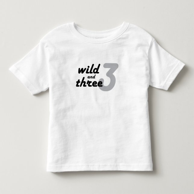 Vild och tre tee shirt (Framsida)