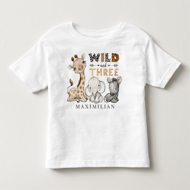 Vild och tredagarsjungle Baby T-Shirt (Framsida)