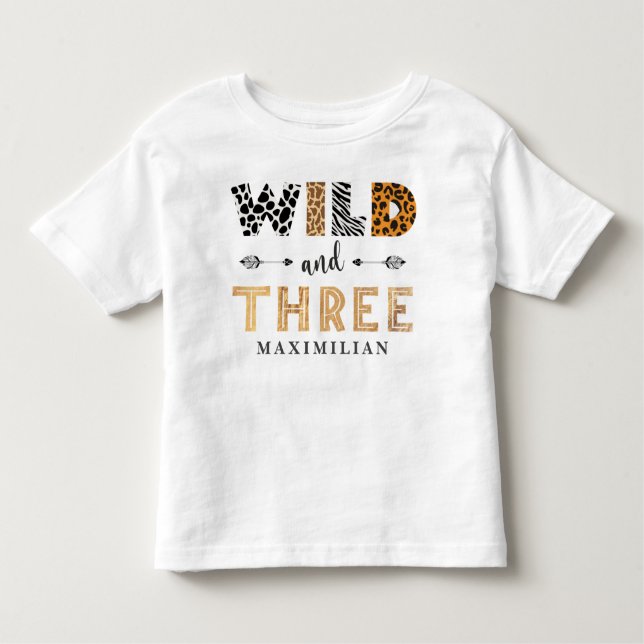 Vild och tredagarssafari Baby T-Shirt (Framsida)