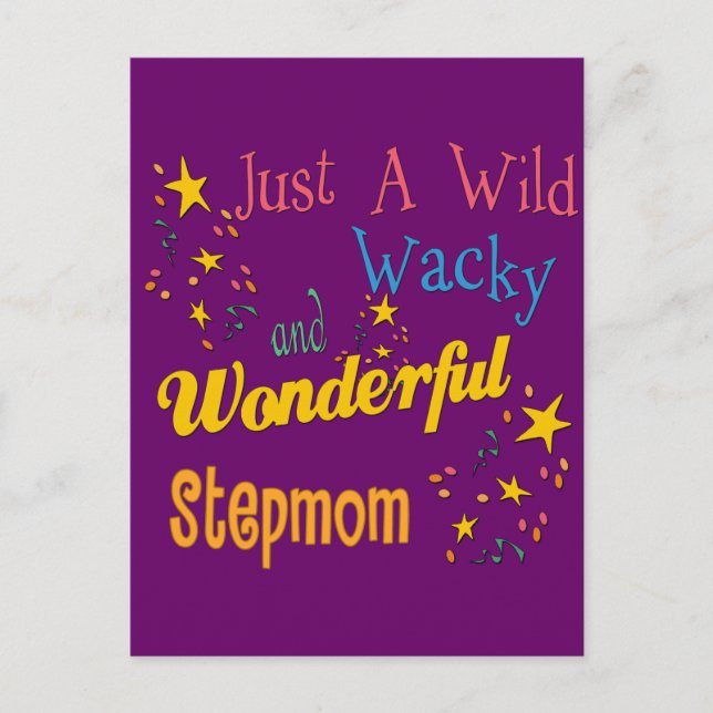Vild och Wacky Stepmamma Vykort (Framsida)