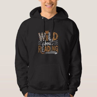 Vild om att läsa Bokar Reader Älskare Bookworm Lib Hoodie