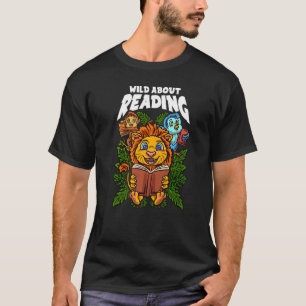 Vild om att läsa bokar Reading är ett biljett att T Shirt