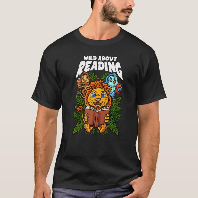 Vild om att läsa bokar Reading är ett biljett att  T Shirt (Framsida)