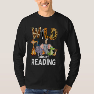Vild om att läsa, läsa Bokar och bokmaskslib T Shirt