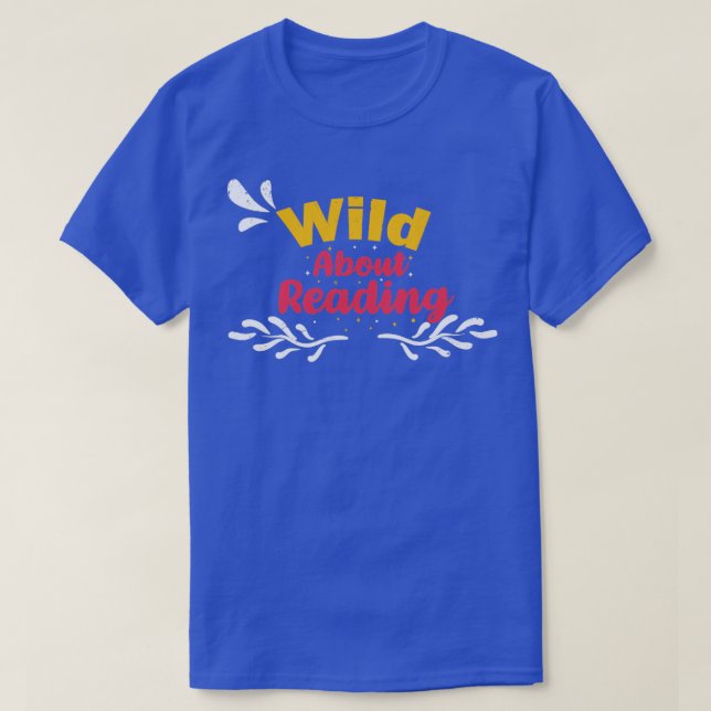 Vild om att läsa med Bokar och bo T Shirt (Design framsida)