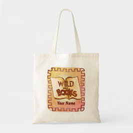 Vild om böcker anpassad namn handväskor tygkasse