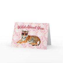 Vild om dig Tiger Watercolor