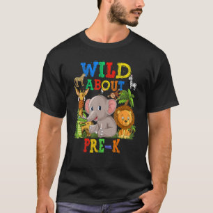 Vild om förK Safari-djur hoppar tillbaka till Sch T Shirt