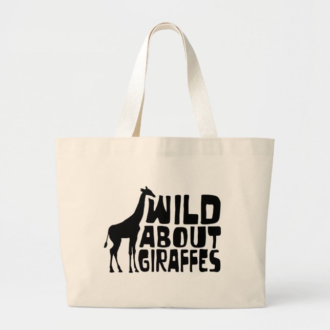 Vild om giraff jumbo tygkasse (Framsidan)