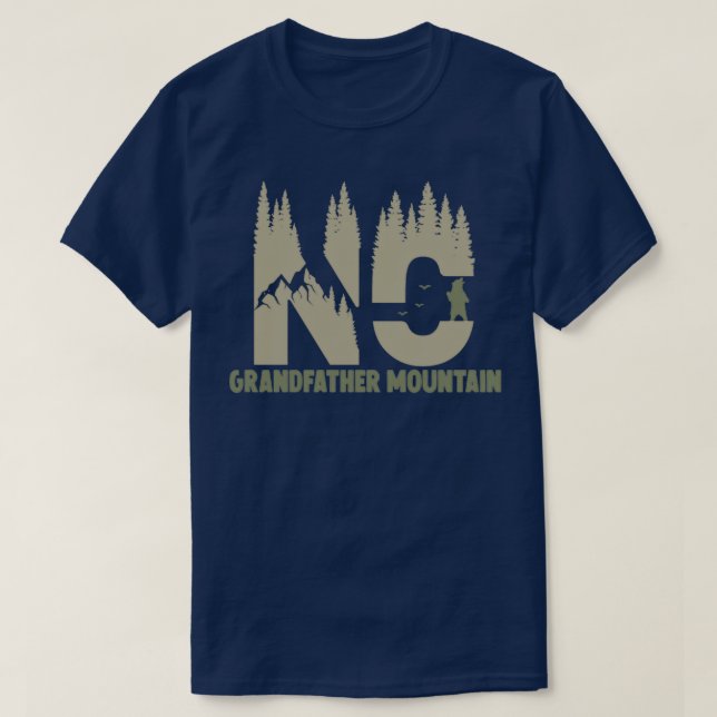 Vild om Grandfather Mountain North Carolina NC  T Shirt (Design framsida)