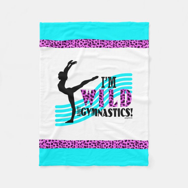 Vild om gymnastik fleecefilt (Framsidan)