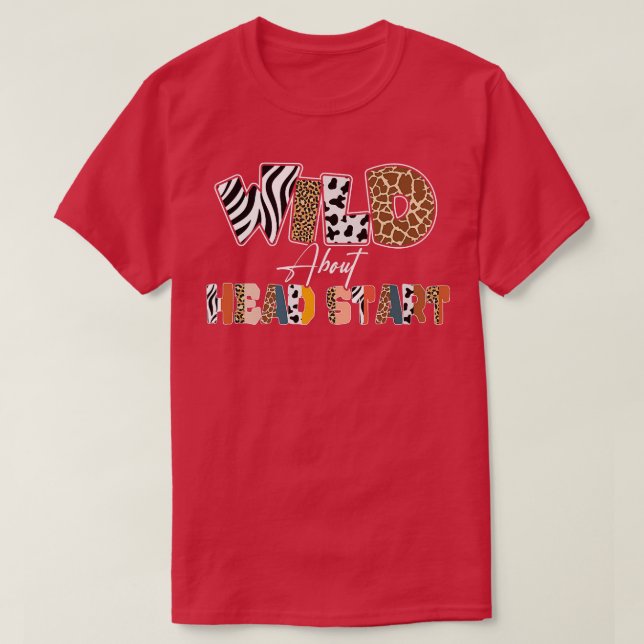 Vild om Head Start Back to school Leopard T Shirt (Design framsida)