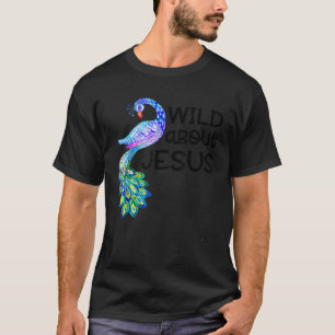 Vild om Jesus VBS Söndag skollärare Peacock T Shirt