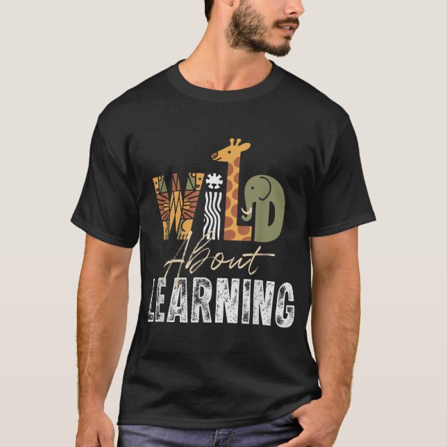 Vild om Lärarlärare Student Back to school T Shirt (Framsida)