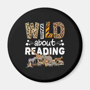 Vild om läsning av Bokar och bokmask Bibliotek Magnet