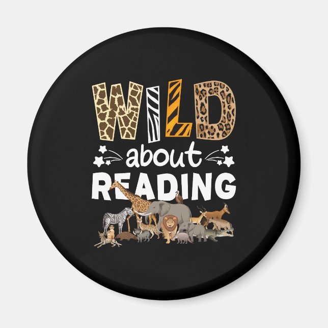 Vild om läsning av Bokar och bokmask Bibliotek Magnet (Framsidan)