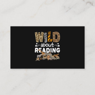 Vild om läsning av Bokar och bokmask Bibliotek Visitkort