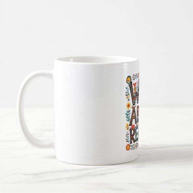 Vild om läsning av jungeljus Bok Älskare Kaffemugg (Vänster)