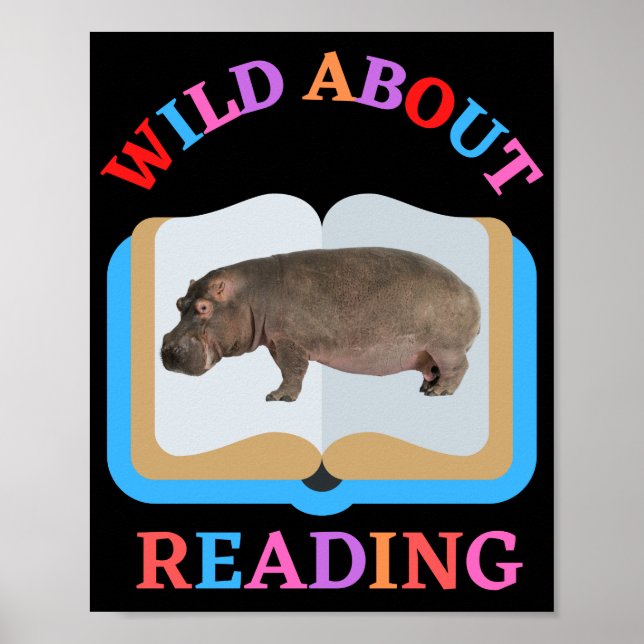 VILD OM LÄSNING POSTER (Framsidan)