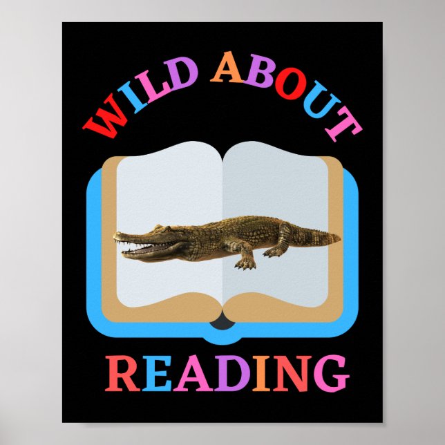 VILD OM LÄSNING POSTER (Framsidan)