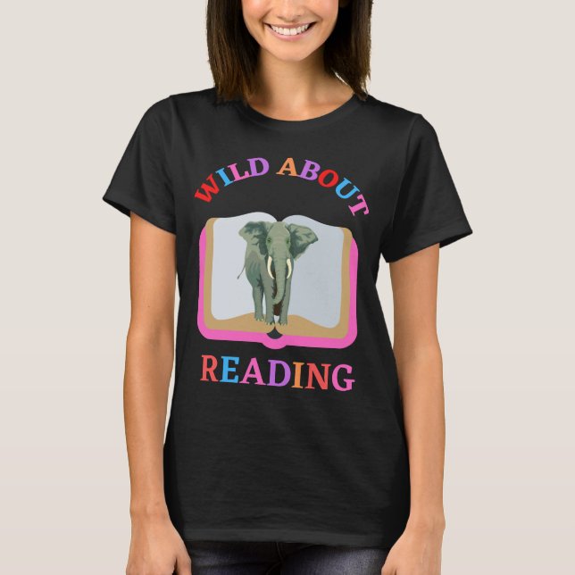 VILD OM LÄSNING T SHIRT (Framsida)
