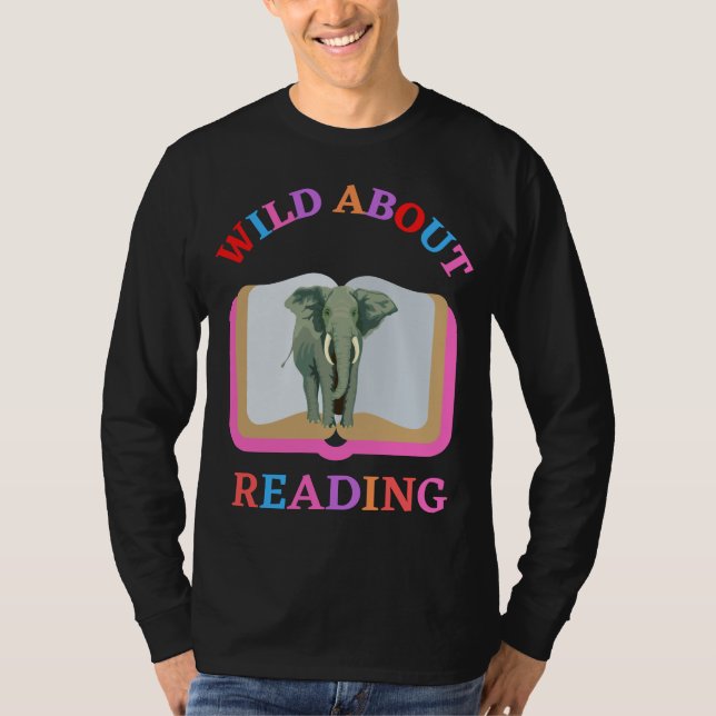 VILD OM LÄSNING T SHIRT (Framsida)