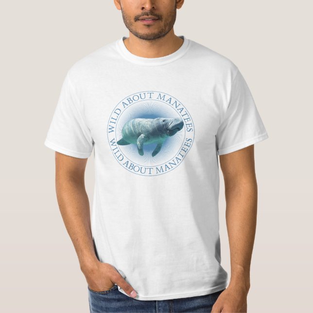 Vild om manater t-shirt (Framsida)
