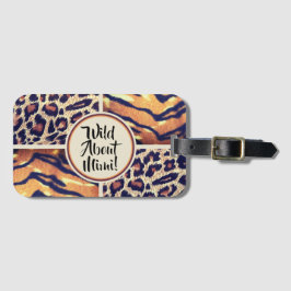 Vild om Mimi-djurtryck Bagagebricka