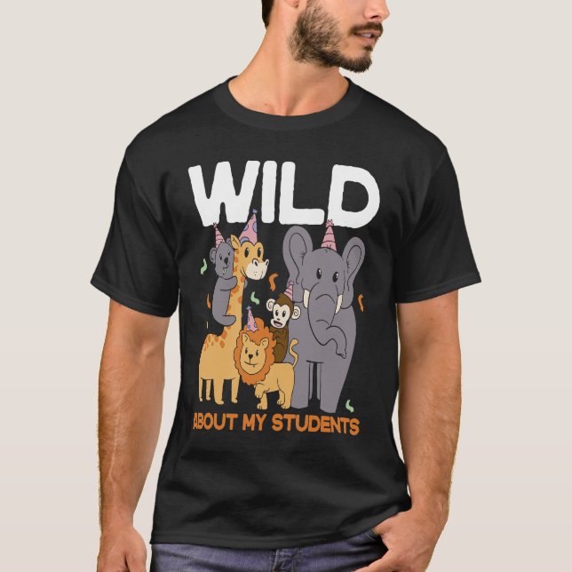 Vild om Min Studenter-djurlärare T Shirt (Framsida)